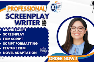 write screenplay, feature film script, tv series, scriptwriting, film script