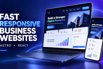 build a fast responsive business website
