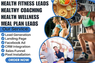generate health fitness leads healthy coaching health wellness lead meal plan