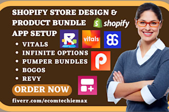 setup shopify product bundle vitals infinite options pumper bundles bogos revy