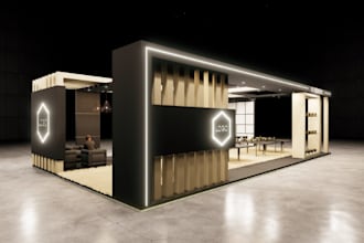 do 3d kiosk, 3d exhibition stand, 3d trade booth, 3d exhibition hall design