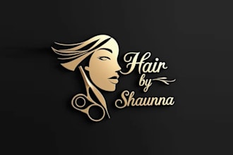 design a unique and professional hair salon logo for your brand