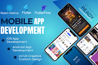 develop ios, android mobile apps, mobile app developer, flutter, react native