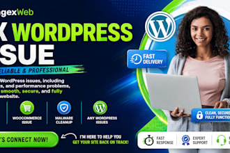 fix wordpress bug, error, issues, or customize wp website