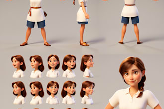 create consistent characters and model sheet