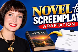 adapt book, novel or story into a unique screenplay