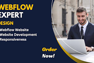 design and develop webflow landing pages, websites, convert figma to webflow