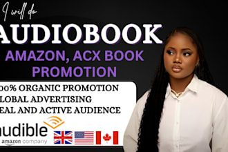 promote and advertise acx audible book promotion and amazon book audiobook sale