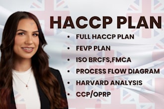 make full haccp plan food safety plan haccp procedure and fsvp plan
