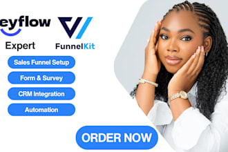 develop high converting funnels and forms with heyflow or funnelkit, gohighlevel