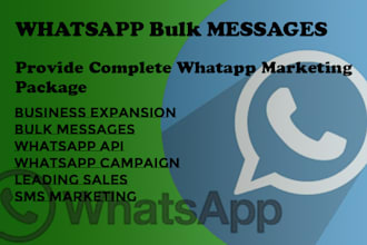 send whatsapp and SMS  bulk  messages for maximum reach