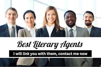 get you a top literary agent for your book and write query letter with proposal