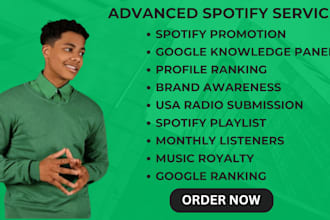 grow spotify track to increase monthly listeners using billboard ranking