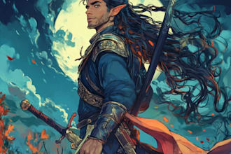 do a dnd and d and d character art illustration for you