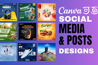 create canva pro designs and social media templates design