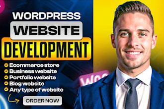 design a professional wordpress website woocommerce store or business website