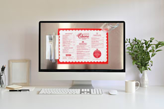do digital restaurant menu design, digital menu, modern food menu design