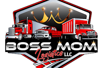 do 3d auto detailing, trucking and car wash business logo