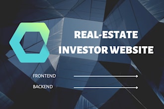 build a real estate investor landing page or website