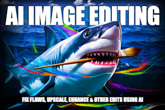 do photo editing, edit ai images, fix flaws, enhance quality