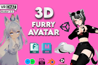 do character modelling furry avatar 3d avatar anime avatar
