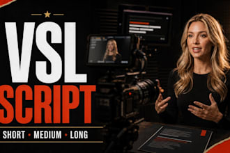 write your vsl script using direct response copywriting