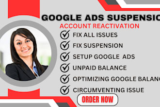 fix google ads account suspension and circumventing system policy suspension