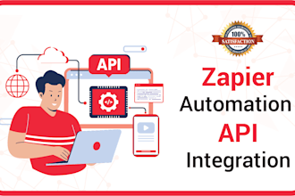 do zapier zap automation, API development, web, rest, json, XML, and integration