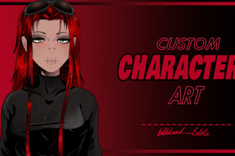 draw your oc in an colorful manga style