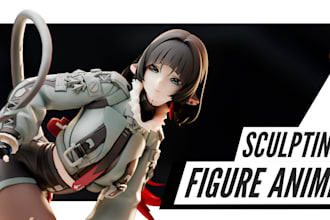 create high quality anime figure sculpting for 3d printing