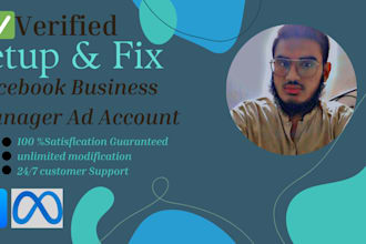 professionally 1 day facebook business manager setup by meta certified
