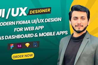 do figma UI UX website, saas dashboard, mobile app design