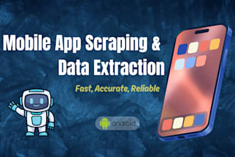 automate mobile apps using python selenium or appium for data extraction