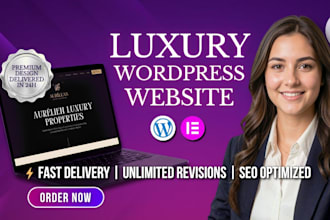 build luxury website design and website development