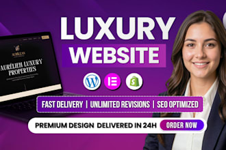 build luxury website design and website development