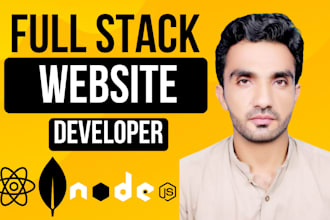 be your professional full stack website development, reactjs, nodejs, mongodb