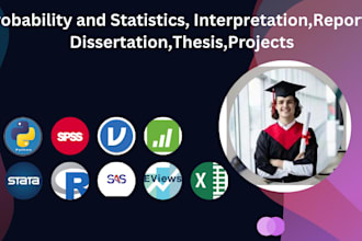 probability and statistics, interpretation,reports, dissertation,thesis,projects