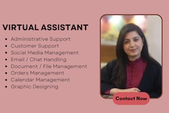 be virtual assistant, admin, social media and customer support