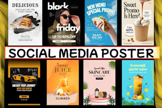 design attractive social media poster