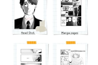 draw a 4 panel manga for you