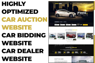 design car auction website auction website car bidding car dealership website