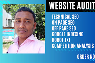 do full SEO website audit report and competitor analysis