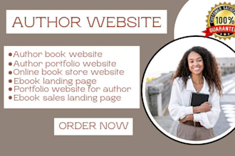 build squarespace author website ebook website book author website landing page
