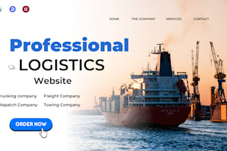 wordpress logistics website with booking tracking for freight and moving biz