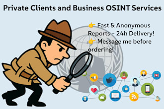 investigate people for hiring, relationships or safety