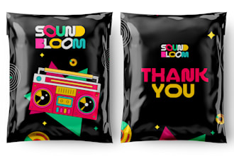 make top notch poly mailer and shipping package design
