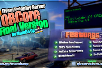 create or modify your fivem qbcore server