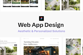 design figma web app UI mockups screens
