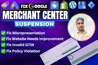 fix google merchant center suspension, product disapprovals