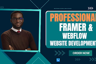design framer website develop framer website framer landing page webflow website